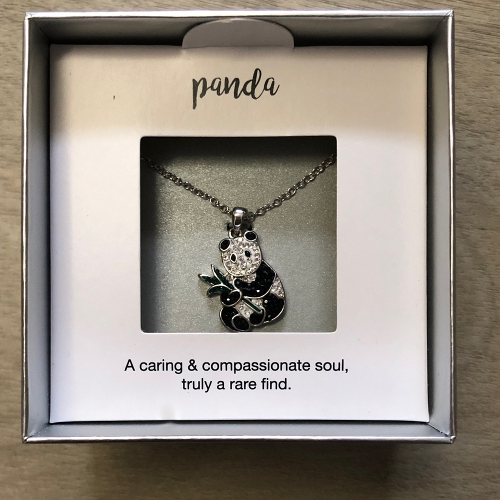Panda Pendant Necklace NWT